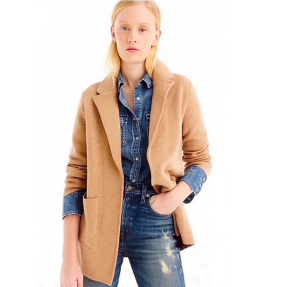 J. Crew Sophie Sweater Blazer XXS Tan - Never Been Worn